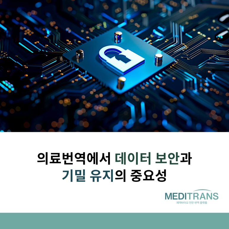 의료번역에서 데이터 보안과 기밀 유지의 중요성